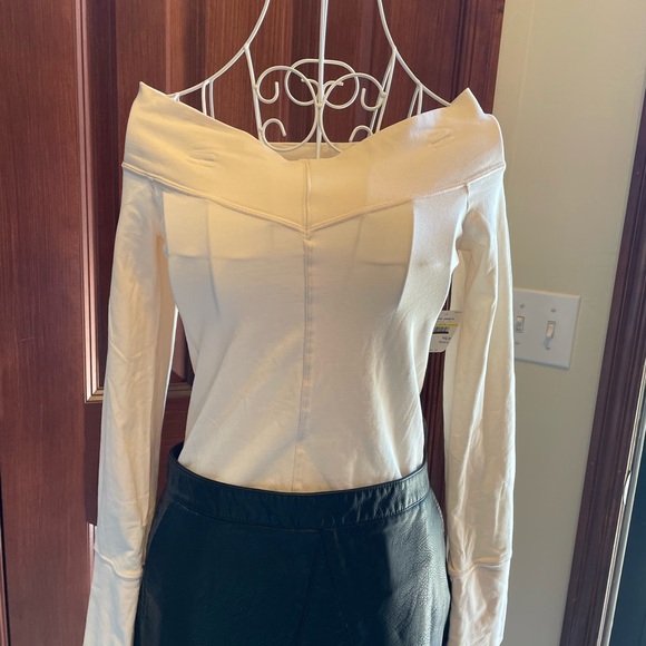 Free People Intimately Bodysuit Cream knit Size Medium NEW! - Picture 6 of 7